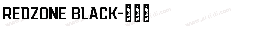 REDZONE BLACK字体转换